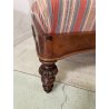 ANTICA CHAISE LONGUE DORMEUSE DIVANO INGLESE 800 POLTRONA STOFFA A RIGHE CUSCINO