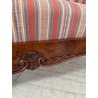 ANTICA CHAISE LONGUE DORMEUSE DIVANO INGLESE 800 POLTRONA STOFFA A RIGHE CUSCINO