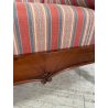 ANTICA CHAISE LONGUE DORMEUSE DIVANO INGLESE 800 POLTRONA STOFFA A RIGHE CUSCINO