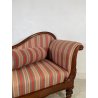 ANTICA CHAISE LONGUE DORMEUSE DIVANO INGLESE 800 POLTRONA STOFFA A RIGHE CUSCINO