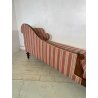 ANTICA CHAISE LONGUE DORMEUSE DIVANO INGLESE 800 POLTRONA STOFFA A RIGHE CUSCINO