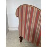 ANTICA CHAISE LONGUE DORMEUSE DIVANO INGLESE 800 POLTRONA STOFFA A RIGHE CUSCINO