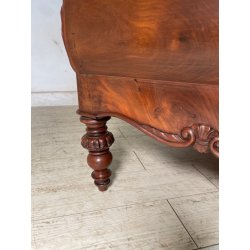 ANTICA CHAISE LONGUE DORMEUSE DIVANO INGLESE 800 POLTRONA STOFFA A RIGHE CUSCINO