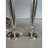 SET 4 pz VASO Soliflore DESIGN Gio Ponti F.lli Calderoni ANNI 30 ALPACCA ARGENTO