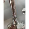 SET 4 pz VASO Soliflore DESIGN Gio Ponti F.lli Calderoni ANNI 30 ALPACCA ARGENTO