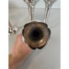 SET 4 pz VASO Soliflore DESIGN Gio Ponti F.lli Calderoni ANNI 30 ALPACCA ARGENTO