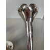 SET 4 pz VASO Soliflore DESIGN Gio Ponti F.lli Calderoni ANNI 30 ALPACCA ARGENTO