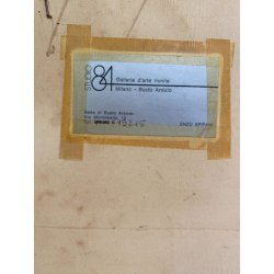 LITOGRAFIA SU SUGHERO Salvatore Fiume "Somale" STAMPA MULTIPLO 58/100.