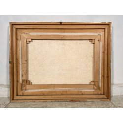 QUADRO DIPINTO OLIO PAESAGGIO MARINO SPIAGGIA DUNE SABBIA MINIMALISMO FIRMATO