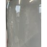 ANTICA TECA ESPOSITORE VETRO SOFFIATO BASE LEGNO CILINDRO ROTONDA H 40 CM STATUA
