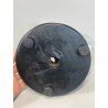 ANTICA TECA ESPOSITORE VETRO SOFFIATO BASE LEGNO CILINDRO ROTONDA H 40 CM STATUA