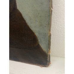 ANTICO QUADRO RITRATTO DIPINTO OLIO SU TELA EPOCA '800 FRATE IGNOTO 39X49 CM