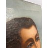 ANTICO QUADRO RITRATTO DIPINTO OLIO SU TELA EPOCA '800 FRATE IGNOTO 39X49 CM