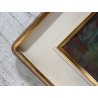 DIPINTO OLIO TELA Guido Bertini NATURA MORTA UVA MELAGRANA CASTAGNE BANANA '900