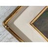 DIPINTO OLIO TELA Guido Bertini NATURA MORTA UVA MELAGRANA CASTAGNE BANANA '900