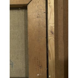 DIPINTO OLIO TELA Guido Bertini NATURA MORTA UVA MELAGRANA CASTAGNE BANANA '900