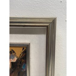 QUADRO DIPINTO olio tela Carlo Monti Arona Lago Maggiore PAESAGGIO MONTANO BOSCO