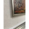 QUADRO DIPINTO olio tela Carlo Monti Arona Lago Maggiore PAESAGGIO MONTANO BOSCO