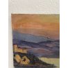 QUADRO DIPINTO olio tela PAESAGGIO Arona Lago Maggiore CASTELLO ANGERA DAGNENTE