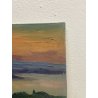 QUADRO DIPINTO olio tela PAESAGGIO Arona Lago Maggiore CASTELLO ANGERA DAGNENTE
