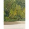 QUADRO DIPINTO olio tela PAESAGGIO Arona Lago Maggiore CASTELLO ANGERA DAGNENTE