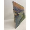 QUADRO DIPINTO olio tela PAESAGGIO Arona Lago Maggiore CASTELLO ANGERA DAGNENTE