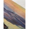 QUADRO DIPINTO olio tela PAESAGGIO Arona Lago Maggiore CASTELLO ANGERA DAGNENTE