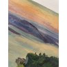 QUADRO DIPINTO olio tela PAESAGGIO Arona Lago Maggiore CASTELLO ANGERA DAGNENTE
