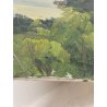 QUADRO DIPINTO olio tela PAESAGGIO Arona Lago Maggiore CASTELLO ANGERA DAGNENTE