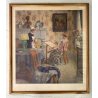 QUADRO STAMPA MULTIPLO "7621" COLOR Penelope Gari Melchers Old Fashioned Sampler