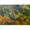 QUADRO DIPINTO OLIO M. Mangiarini PAESAGGIO MONTANO CORNI di NEFELGIU' FORMAZZA