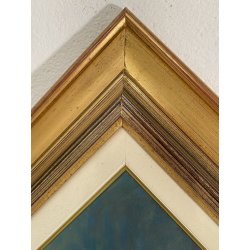 QUADRO DIPINTO OLIO M. Mangiarini PAESAGGIO MONTANO CORNI di NEFELGIU' FORMAZZA