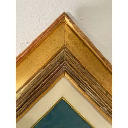 QUADRO DIPINTO OLIO M. Mangiarini PAESAGGIO MONTANO CORNI di NEFELGIU' FORMAZZA