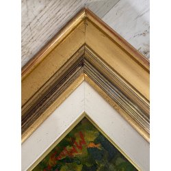 QUADRO DIPINTO OLIO M. Mangiarini PAESAGGIO MONTANO CORNI di NEFELGIU' FORMAZZA