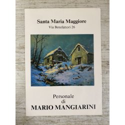 QUADRO DIPINTO OLIO M. Mangiarini PAESAGGIO MONTANO CORNI di NEFELGIU' FORMAZZA