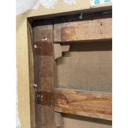 ANTICO QUADRO RITRATTO DIPINTO OLIO SU TELA EPOCA '800 GIOVANE DONNA NOBILE OLD