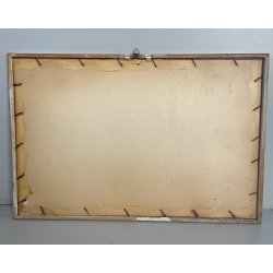 ANTICA STAMPA INCISIONE MULTIPLO FIRMATO GIORGIO POMODORO 20X43CM ANNI 30 QUADRO