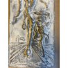 QUADRO BASSORILIEVO Edmondo Poletti Don Chisciotte Sancio Panza CALCO GESSO '900