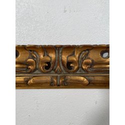 ANTICA CORNICE BAROCCA DORATA LEGNO SCOLPITO 61 cm x 70 cm EPOCA '900 quadro old