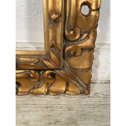 ANTICA CORNICE BAROCCA DORATA LEGNO SCOLPITO 61 cm x 70 cm EPOCA '900 quadro old
