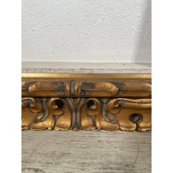 ANTICA CORNICE BAROCCA DORATA LEGNO SCOLPITO 61 cm x 70 cm EPOCA '900 quadro old