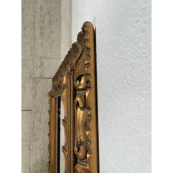 ANTICA CORNICE BAROCCA DORATA LEGNO SCOLPITO 61 cm x 70 cm EPOCA '900 quadro old