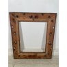 ANTICA CORNICE BAROCCA DORATA LEGNO SCOLPITO 61 cm x 70 cm EPOCA '900 quadro old