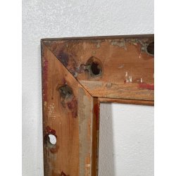 ANTICA CORNICE BAROCCA DORATA LEGNO SCOLPITO 61 cm x 70 cm EPOCA '900 quadro old