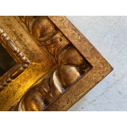 ANTICO DIPINTO OLIO TELA San Luigi Gonzaga GIGLI CORONA TESCHIO RELIGIOSO '800