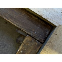 ANTICO DIPINTO OLIO TELA San Luigi Gonzaga GIGLI CORONA TESCHIO RELIGIOSO '800
