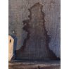 ANTICO DIPINTO OLIO TELA San Luigi Gonzaga GIGLI CORONA TESCHIO RELIGIOSO '800