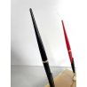 antico STILOFORO DESIGN anni 1950 CRISTALLO legno 2 PENNE a SFERA set SCRIVANIA