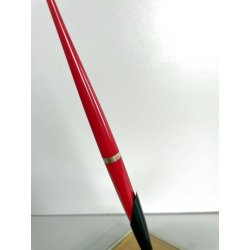 antico STILOFORO DESIGN anni 1950 CRISTALLO legno 2 PENNE a SFERA set SCRIVANIA