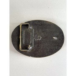 ADM FIBBIA per CINTURA VINTAGE OTTONE 1980 SIGILLO STATI UNITI AMERICA bufalo